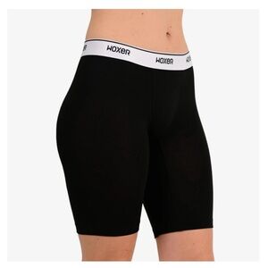 WOXER Biker Black Boxer Shorts in Soft Model Fabric, Size: Medium